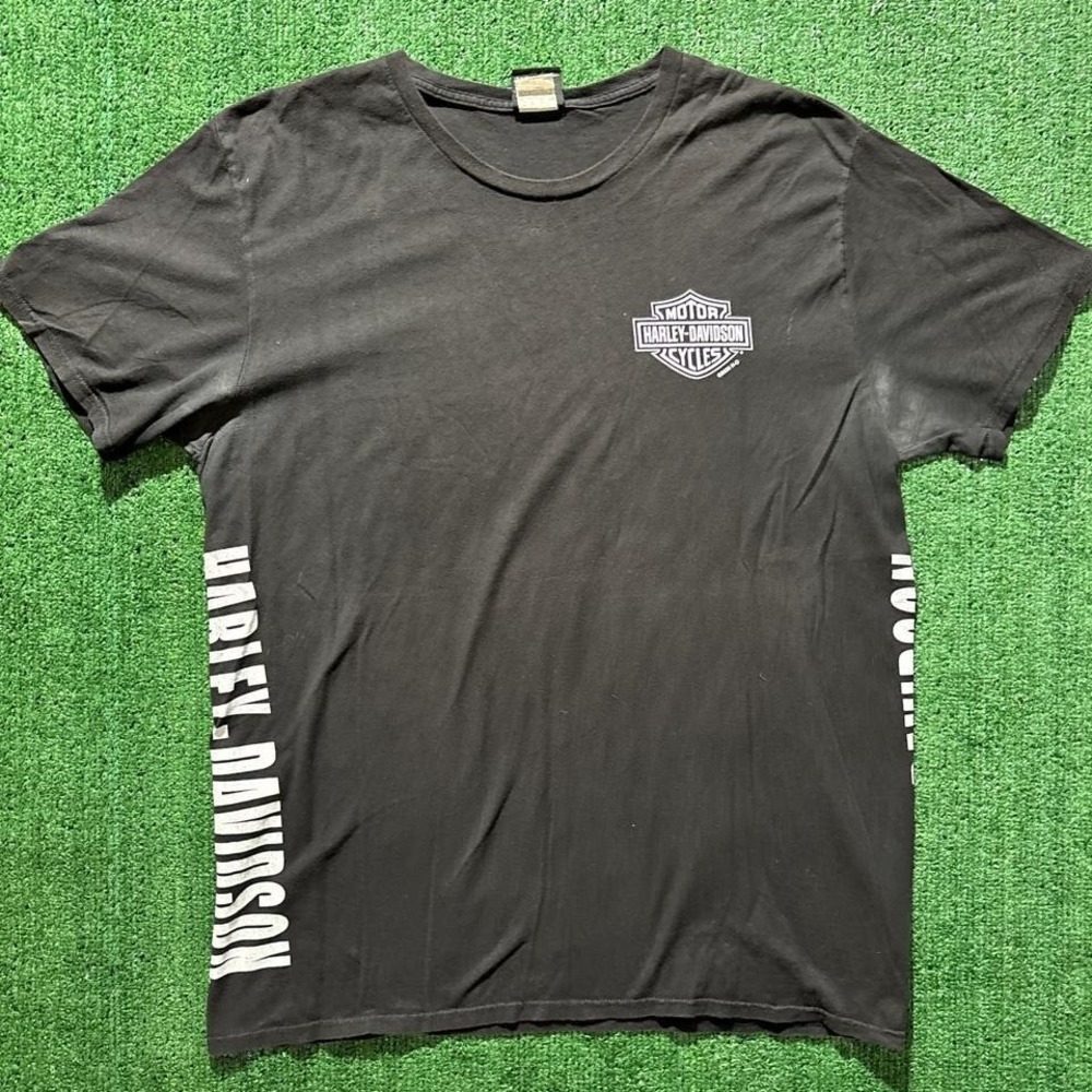 Y2K black Harley Davidson t-shirt Mens size Extra Large